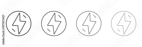 Energy collection of icon styles