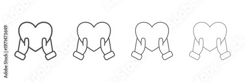 Philanthropy collection of icon styles