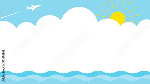 GW・レジャー・旅行・夏休み　キャンペーン・バナー 背景