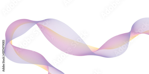 Pink abstract background featuring vibrant purple smoke and colorful vector waves in a swirling curve pattern for a modern web banner design