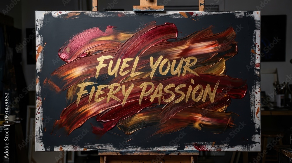 Fototapeta premium 300 Abstract Arrangement of Fiery Passion Art