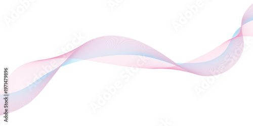 Abstract pink wave and smoke design featuring colorful purple curves and flowing motion lines for a creative light texture vector backdrop