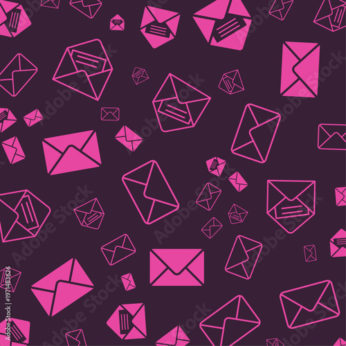 Envelope artful useful trendy stylish design vector Illustration handsome colorful background