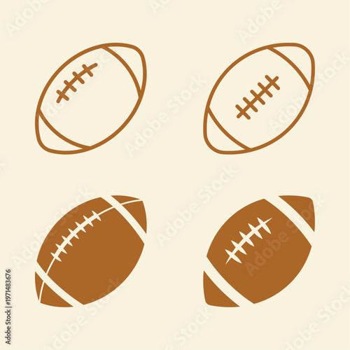 Football artful useful trendy stylish design vector Illustration cute colorful background
