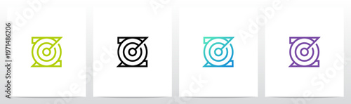 Concentric Circles Radar Broadcast Outlines Letter Initial Logo Design Z