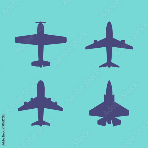 Aeroplane artful useful trendy stylish design vector Illustration attractive colorful background