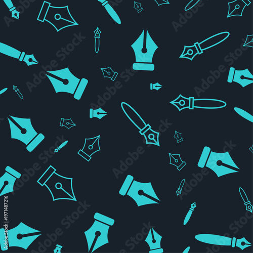 Pen artful useful trendy stylish design vector Illustration pretty colorful background