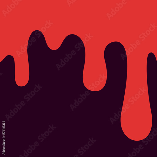 Red Dripping artful useful trendy stylish design vector Illustration attractive colorful background