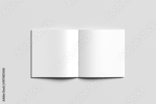 Professional Square Book Mockup for Portfolio Display