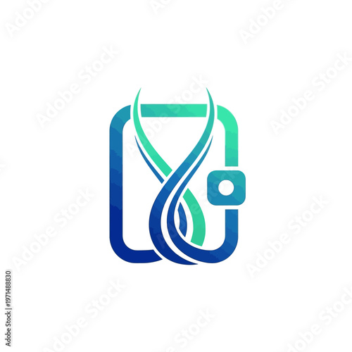 Stethoscope combined with a wallet, symbolizing health finance and medical expense management on isolated white background.