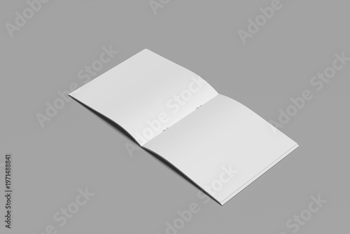 Square Hardcover Book Mockup on Neutral Surface