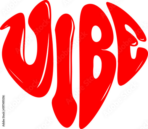 VIBE vector illustration Heart shape