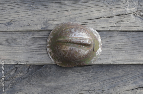 Slika na platnu old military helmet from the First World War