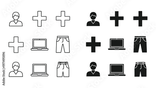 Visual representation of work-from-home and office scenarios with variations