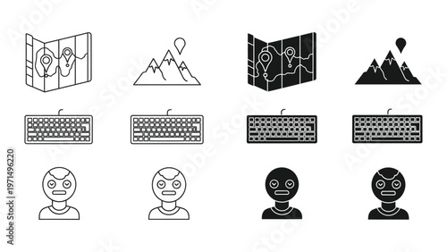 Exploring digital navigation and user experience through abstract visuals