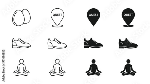 Journey of transformation through meditation and footwear stages