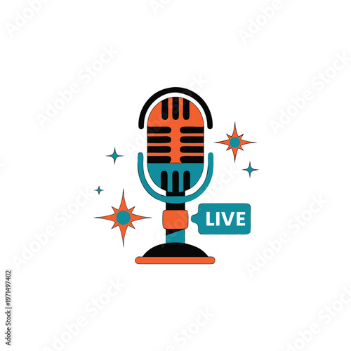 Simple Microphone Illustration