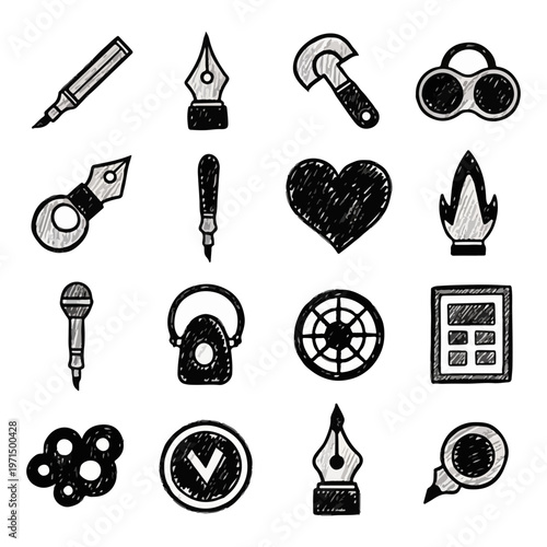 set of icons for web
