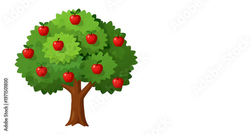apple tree illustration, fruit tree illustration, apple orchard illustration, tree vector illustration, apple vector illustration, tree clipart design, apple clipart design, tree graphic design, apple