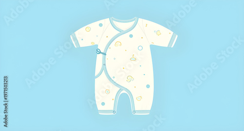 baby clothing vector illustration isolated on white background design, baby clothes illustration for newborn and toddler fashion design projects, infant clothing illustration for parenting and nursery