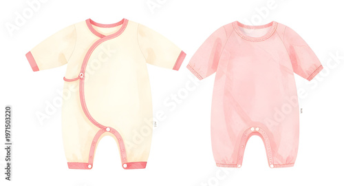 baby clothing vector illustration isolated on white background design, baby clothes illustration for newborn and toddler fashion design projects, infant clothing illustration for parenting and nursery