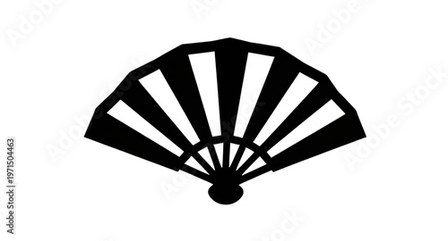 fan, folding, handfan, sensu, asian, japanese, oriental, traditional, culture, heritage, accessory, fashion, elegant, decorative, ornament, vintage, classic, design, art, icon, symbol, silhouette, bla