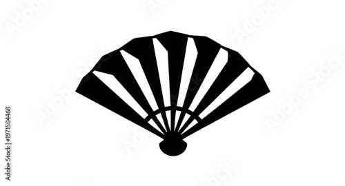 fan, folding, handfan, sensu, asian, japanese, oriental, traditional, culture, heritage, accessory, fashion, elegant, decorative, ornament, vintage, classic, design, art, icon, symbol, silhouette, bla