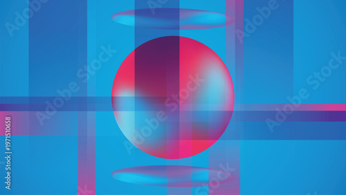 Modern abstract gradient overlay background with colorful circular shapes and transparent layers, vibrant design for banner, poster and web presentation