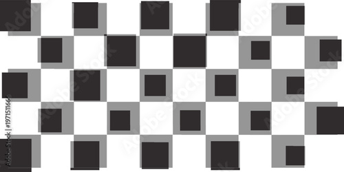 white and black empty space vector Chess pattern. Background finish flag.