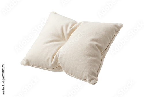 Foto Simple soft white cotton cushion or pillow
