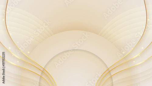 Elegant Gold Neon & Glittering Stars. Radiant golden accents on a cream canvas, perfect for royal-themed designs and festive celebration banners.