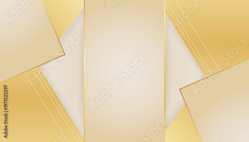 Elegant Gold Neon & Glittering Stars. Radiant golden accents on a cream canvas, perfect for royal-themed designs and festive celebration banners.