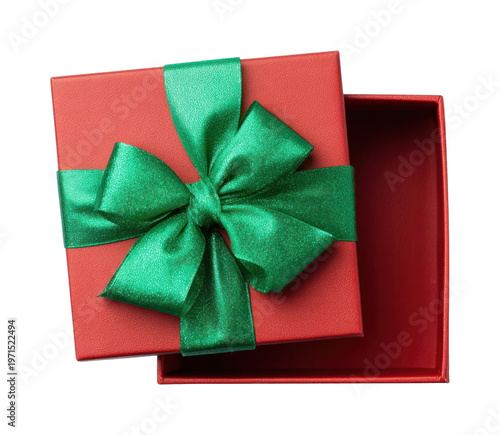 PNG Red gift box with ribbon