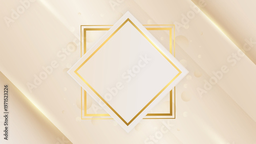 Premium Silk Wave with Golden Sparkles. Soft cream gradient backgrounds featuring shimmering gold lines for stylish fashion and beauty branding.