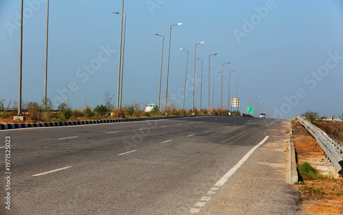 Photography Highway road during day time, Haryana, India.