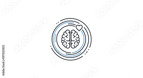 Brain with a heart inside.