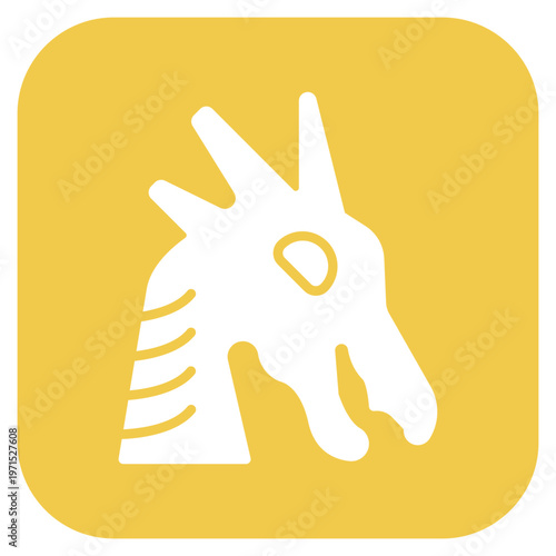 Fényképezés Ship Figurehead Icon Style