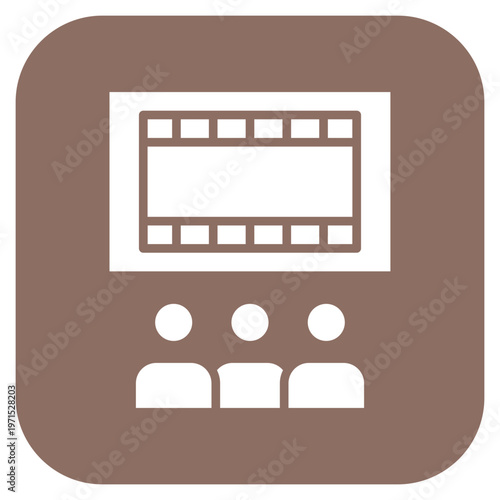 Cinema Screen Icon Style