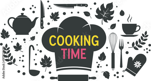 Detailed botanical border featuring whole citrus fruits on stems, sliced orange halves, and green leaves with decorative orange dots.