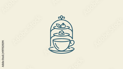 Elegant Tea Time Logo Design