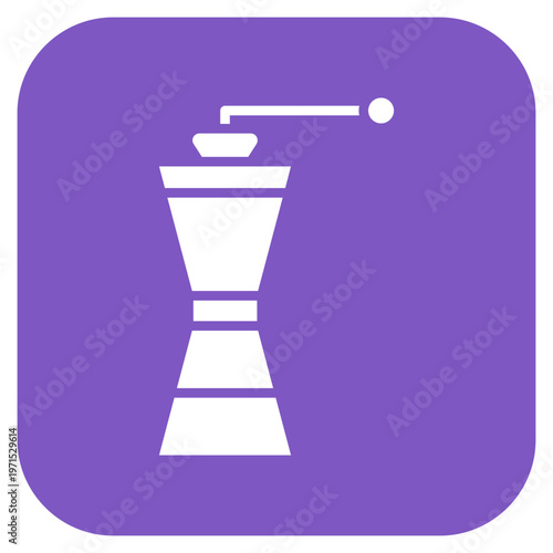 Coffee Mill Icon Style