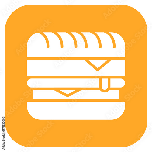 Cuban Sandwich Icon Style