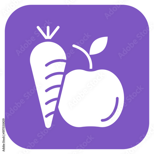 Healthy Food Icon Style