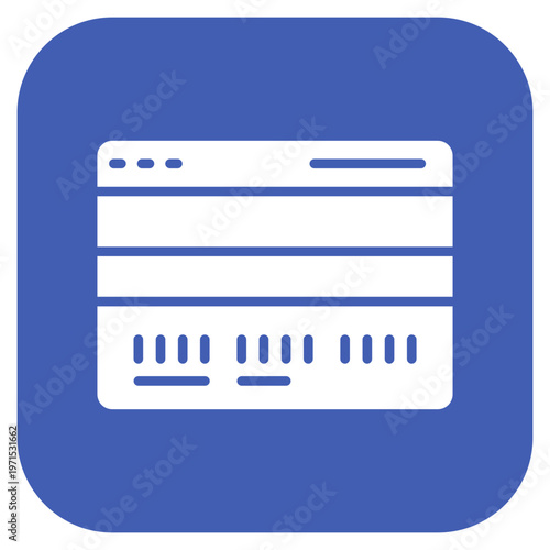 Credit Card Installment Icon Style