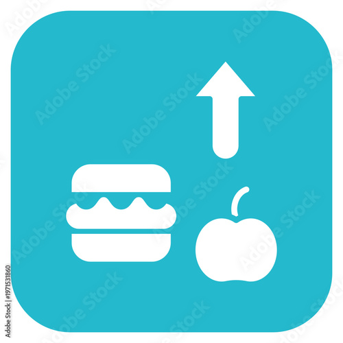 Calorie Intake Icon Style