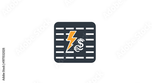 Electricity Warning Hazard Sign Symbol.