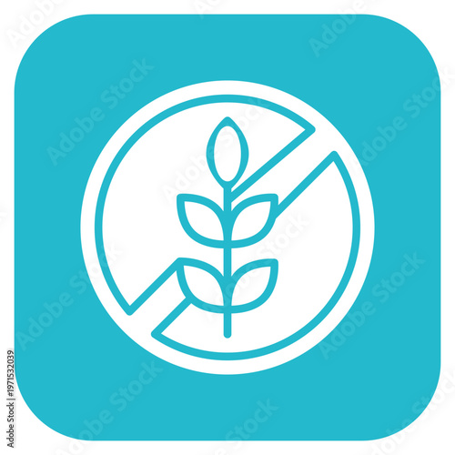 Gluten Free Food Icon Style