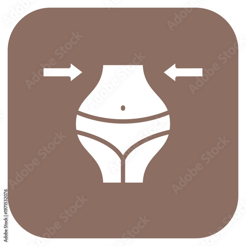 Lose Weight Icon Style