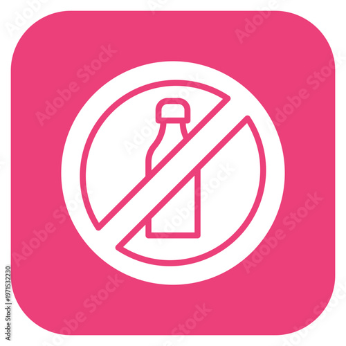 No Refined Carbs Icon Style