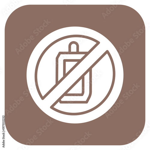 No Liquid Calories Icon Style